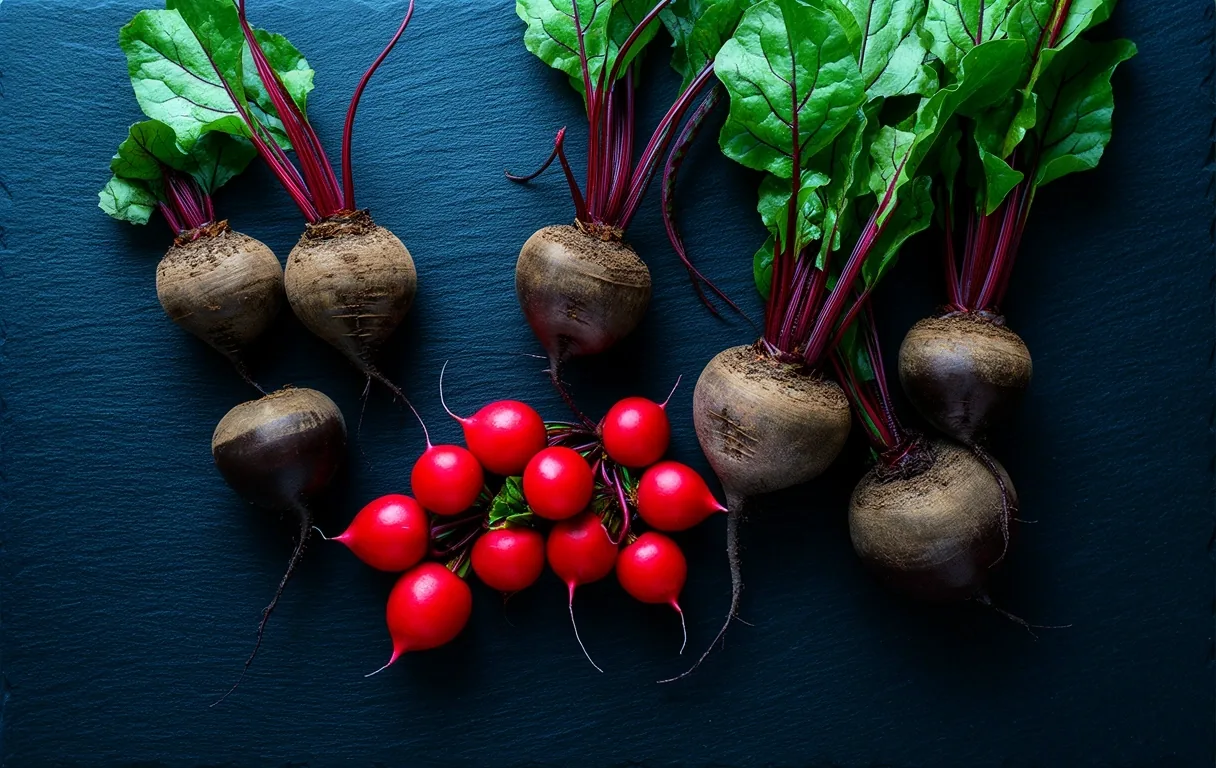 Heirloom root vegetables representing raw nutritional foundations